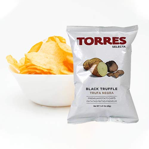 GiftWorld Torres Premium Potato Chips 3 Pack - Manchego, Black Truffle, Iberico Ham - 1.41 oz Each