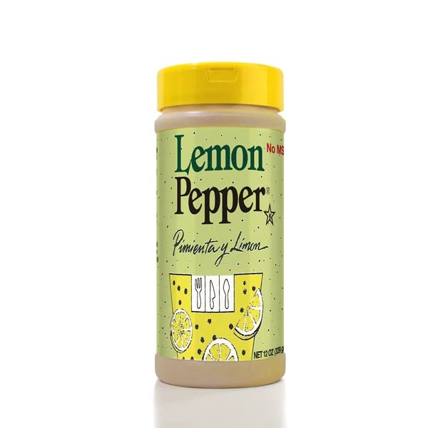 Chef Merito | Lemon Pepper Seasoning | 12 oz. | Zesty & Peppery Flavor| Great for Deep Frying, Air Fryer, Grilling & Oven Baked 