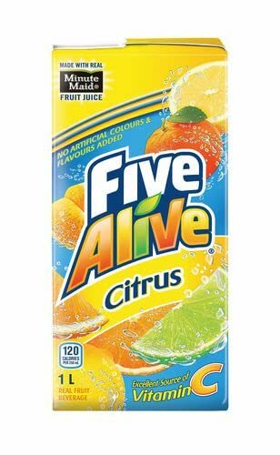 Five Alive Citrus, 1 Litre/2.2lbs, Juice Box, {Imported from Canada}
