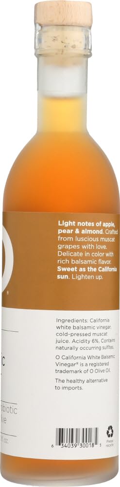 O Olive Oil California White Balsamic Vinegar - Case of 6 - 10.1 FZ(D0102HX795W.)