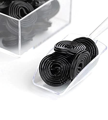 Fruidles Black Licorice Wheels, Gourmet Broadway Wheels Candy, Licorice Rope Laces, (Half-Pound)