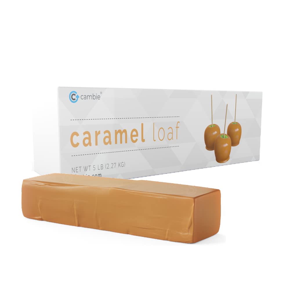 Cambie Caramel Loaf | Ready to Use | Rich, Creamy and Soft | For Caramel Apples, Dipping, Truffles and Bakery Applications (5 lb