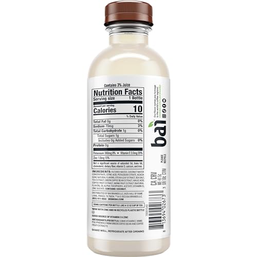 Bai Antioxidant Infused Water Beverage, Puna Coconut Pineapple, with Vitamin C and No Artificial Sweeteners, 18 Fluid Ounce Bott
