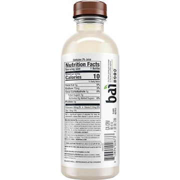 Bai Antioxidant Infused Water Beverage, Puna Coconut Pineapple, with Vitamin C and No Artificial Sweeteners, 18 Fluid Ounce Bott