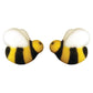 Black and Yellow Bumble Bee Edible Sugar Cake Toppers, 24 Count