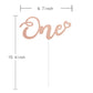 Alissar Glitter Double Sided Rose Gold One Cake Topper For 1St Birthday, Cake Topper For 1St Birthday Boy And Gilr, First Annive