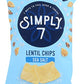 Simply 7 Chip Lentil, Sea Salt, 4 Ounce