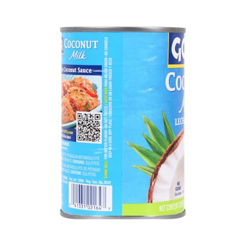 Goya Foods Unsweetened Coconut Milk, 13.5 Fl Oz (Pack of 24)