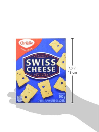 Christie Swiss Cheese Crackers, 200G/7.05 Ounces {Imported From Canada}
