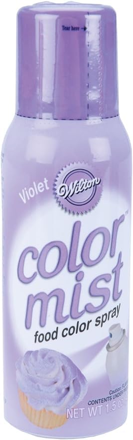 Generic Wilton Color Mist Edible Decorating Spray Set - Fairy Set (Silver, Gold, Pink, Purple)