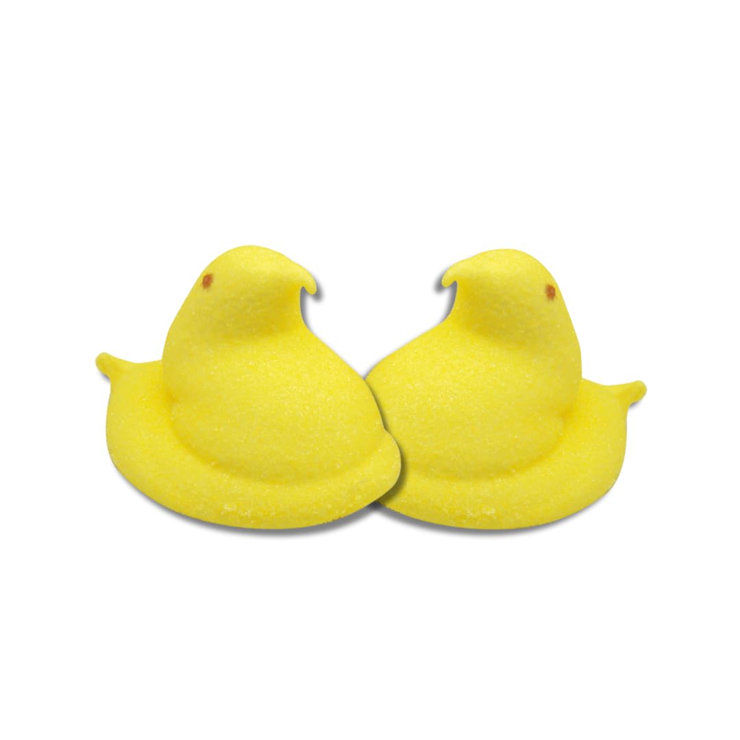 Peeps Egg Hunt Gift - Individually Wrapped Mini Chicks - Perfect Easter Egg Fillers - By Lyza'S Sweets & Treats (Pack Of 2, 18 C