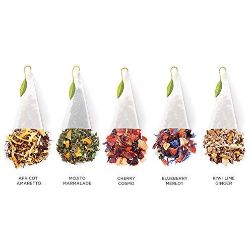 Tea Forte Herbal Retreat Tea Gift Sampler, 20 Count, 2 of Each Variety, Handcrafted Pyramid Infuser Bags, Model 13319