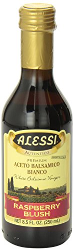 Alessi, White Balsamic Raspberry Vinegar, 8.50-Ounce (Pack of 6)