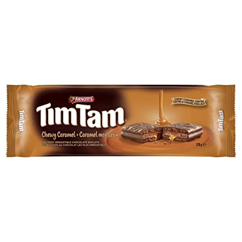 Arnott’S Tim Tam Chewy Caramel Chocolate Biscuits – 175G (6.2Oz) – Classic Australian Treat