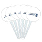 Brandeis University Secondary Logo Cupcake Picks Toppers Decoration Set of 6