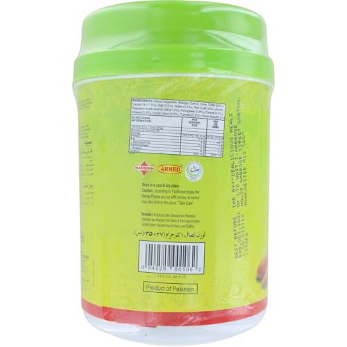 AHMED Foods Mixed Pickle in Oil, Brown, 1.08 kg, 10.6 cm x 10.3 cm x 17.4 cm, Model 054529001062