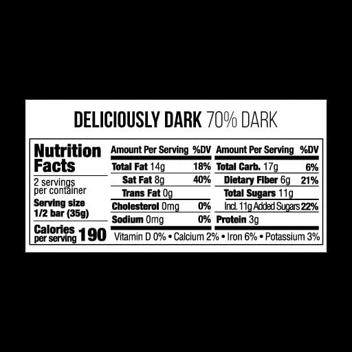 Taza Chocolate Organic Amaze Bar 70% Stone Ground, Deliciously Dark, 2.5 Ounce (10 Count), Vegan