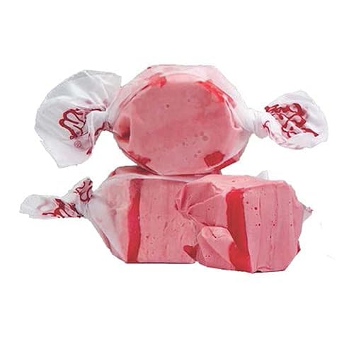 QUEEN CITY CANDY CAVE Strawberry Salt Water Taffy - Assorted Flavors - 2.5 Pound Bulk Candy