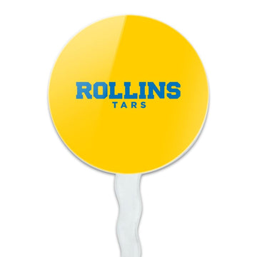 Rollins College Secondary Logo Cupcake Picks Toppers Decoration Set Of 6