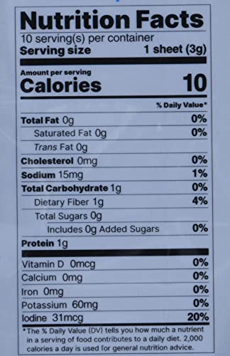 SeaSnax Raw Seaweed, 10 Sheets