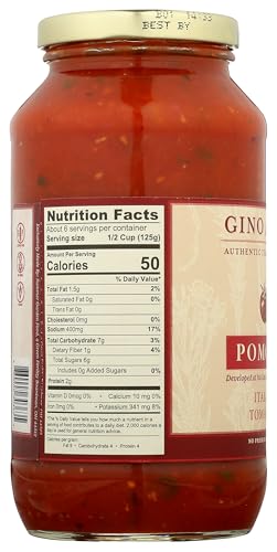 GINO ANGELINI Pasta Sauce - POMODORINI, Italian Cherry Tomatoes & Basil, 24 Ounce, Pack of 2