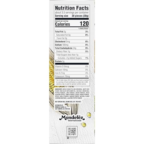 Good Thins Jalapeo & Lime Corn & Rice Snacks Gluten Free Crackers, Bulk Snack Crackers, 6 - 3.5 oz Boxes