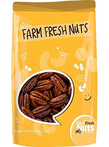 Honey Glazed Praline Georgia Pecans (2 Lbs.) Non-Dairy - Small Batch Roasted & Candied - Southern Tastiness - Handpicked for Fre