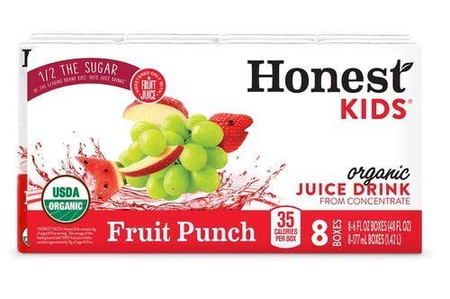 Honest Kids Organic Fruit Punch Juice Drink - 8pk/6 Fl Oz Boxes (Pack of 2)2
