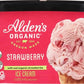 Aldens, Organic Strawberry Ice Cream, 48 oz (Frozen)