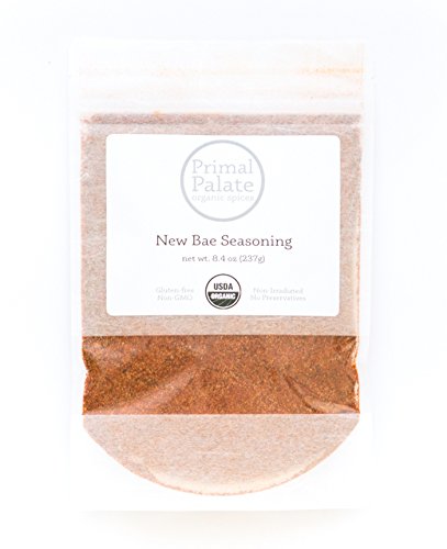 Primal Palate Organic Spices, New Bae Seasoning, Certified Organic, 8.4 oz Resealable Bag