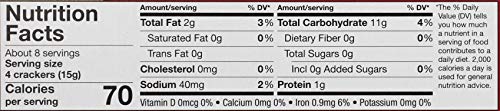 Wellington Toasted Sesame Water Crackers, 4.4-Ounces (Pack of 12)