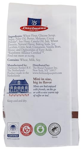 Daelmans Stroopwafel Minis, Chocolate-Caramel, 5.29 Oz