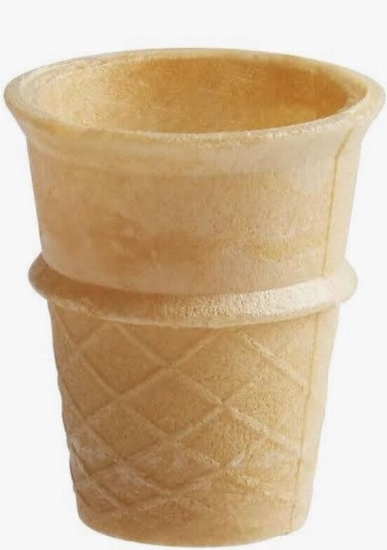 Joy Mini cups Miniature Ice cream cones For Kids Desserts cupcake cones cake Pops 42 count (1 Box42 cones)