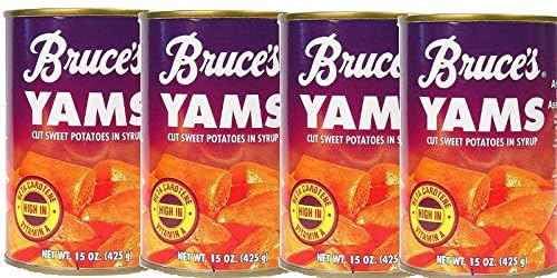 Bruce'S Yams Sweet Potatoes In Syrup 15Oz Cans (4 Pack)