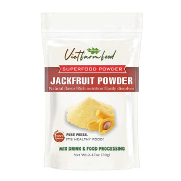 JACKFRUIT POWDER 2.47 Oz (70g) VIETFARMFOOD: Freeze-Dried Extracted From 100% Pure, Sugar-Free. Used To Mix Mixed Drinks Fresh F