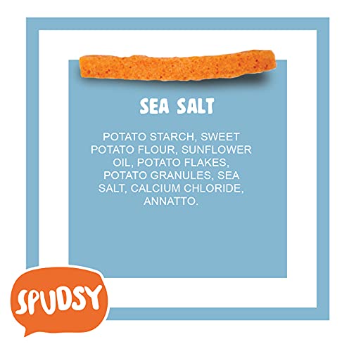 Spudsy Sea Salt Sweet Potato Fries | Vegan, Gluten Free Veggie Straws | Plant-Based, Allergen-Free, Non-Gmo, Kosher, Superfood S