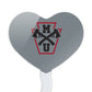 GRAPHICS & MORE Cupcake Picks Set of 6, Acrylic, Mansfield University Secondary Logo Heart, One Size