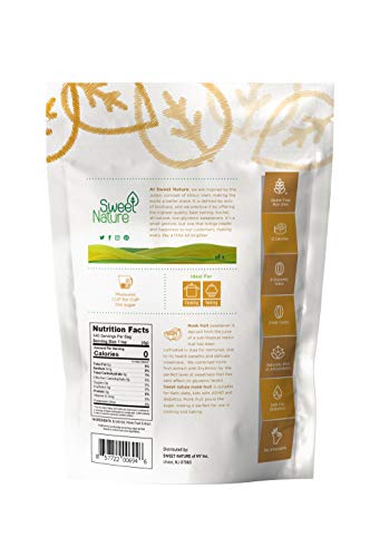 Health Garden Monk Fruit Sweetener, Classic - Non Gmo - Gluten Free - Sugar Substitute - Kosher - Keto Friendly (3 Lbs)