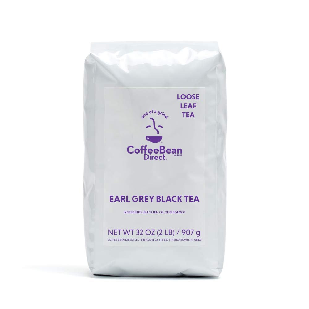 Coffee Bean Direct Earl Grey Black Tea, 32 Ounces, Black, Model 845183000634