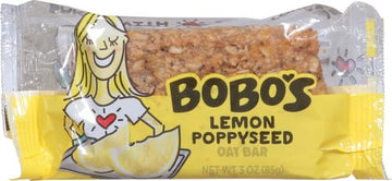 Bobo'S Oat Bars, Lemon Poppyseed, 3 Oz