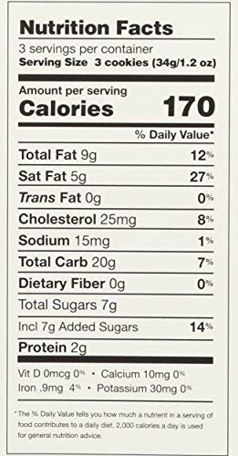 Rustic Bakery Tahitian Vanilla Bean Shortbread Cookies, 4 oz, Brown, Model 58012