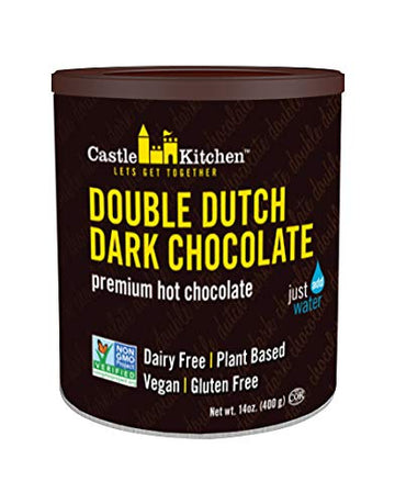 Castle Kitchen Natural Hot Chocolate Mix Variety Pack - Dairy-Free, Vegan Complete Mixes - Just Add Water - Pack Of 2 (Double Du