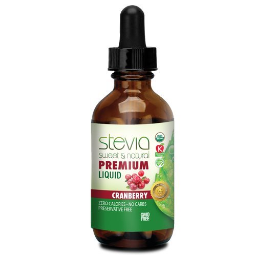 Stevia International Stevia Sweet & Natural Cranberry, 1 oz (30 ml) Liquid