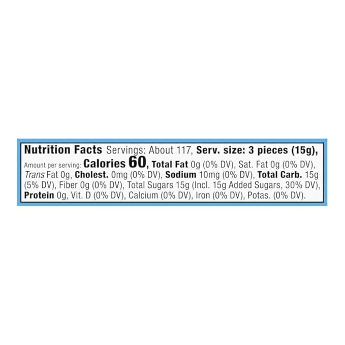 Sweet Stripes Soft Peppermint Candy, Individually Wrapped, 24 Oz (10 Pack)