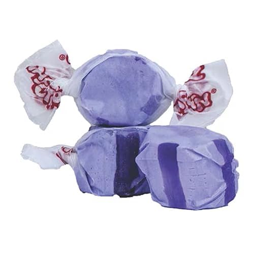 Grape Salt Water Taffy - Individually Wrapped Assorted Flavors - Old Fashion Saltwater Taffy Candy Bulk, By Queen City Candy Cav
