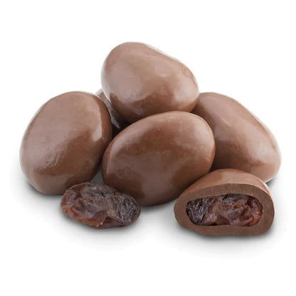 NY Spice Shop No Sugar Added Milk Chocolate Covered Raisins - 1 Pound Sugar Free Snacks for Candy Lovers