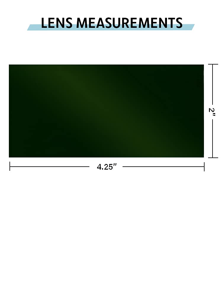 Green Welding Lens Shade 14 Standard Size Small 2 X 4.25