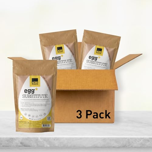 AcreMade Plant-Based Egg Substitute, Vegan, Gluten-Free, 16.8 oz (3 pack)