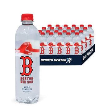 PULSE Boston Red Sox Natural Spring Water Bottle Pack - 24 Recyclable BPA-Free Filtered Water Bottles