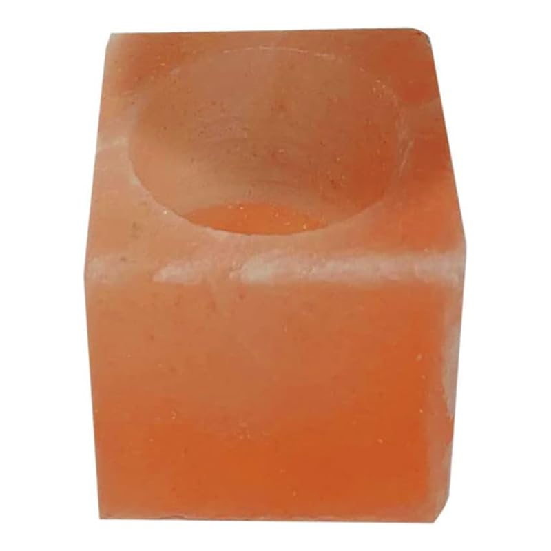 Pride Of India Pink Salt Crystal Light - Square Shape, Model POI-146288, Crystal Material